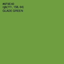 #6F9E40 - Glade Green Color Image